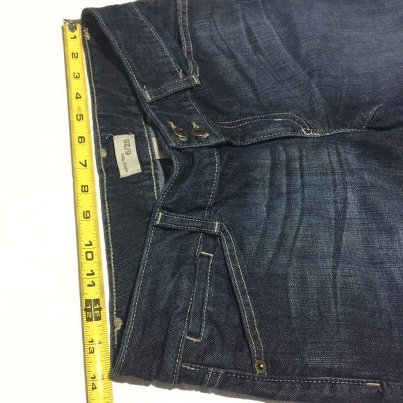 Gap Crop Capris Curvy Flare Jeans Stretch Flap Pockets 6 28 - Picture 5 of 10